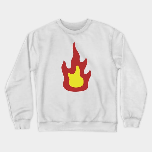 Camp Fire Flames v2 Crewneck Sweatshirt by Jason Bentley